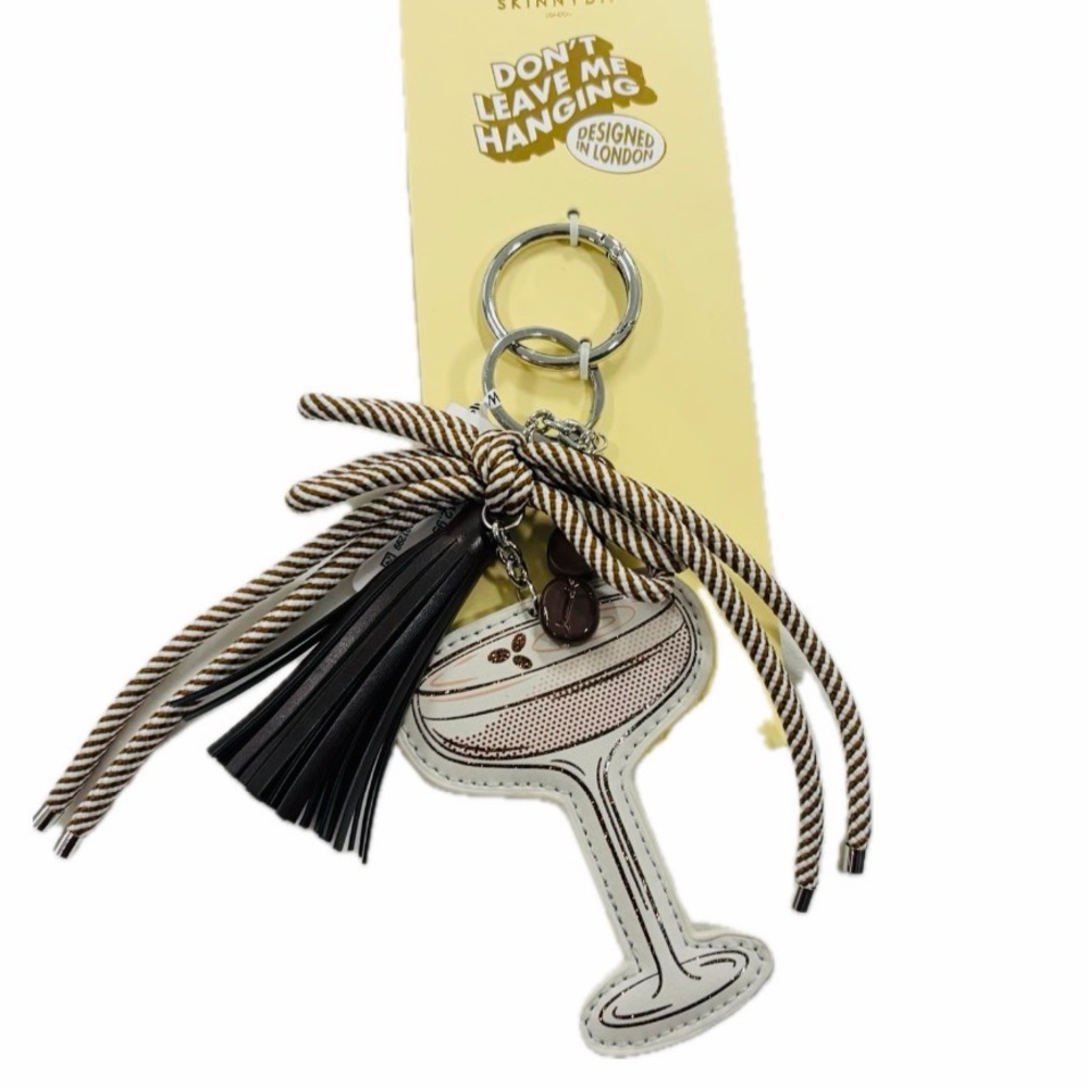 NWT ⚜️🤎⚜️ Skinnydip London Espresso Martini Keychain Bag Charm